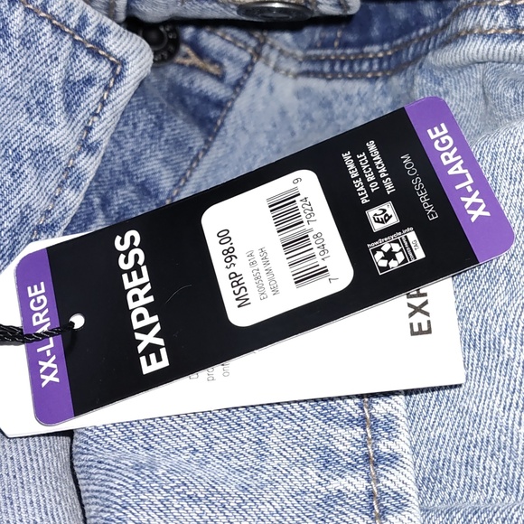 Express Denim Jacket NWT - Picture 4 of 6